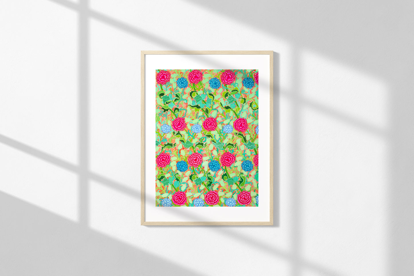 "Fuscia Flowers" giclée print