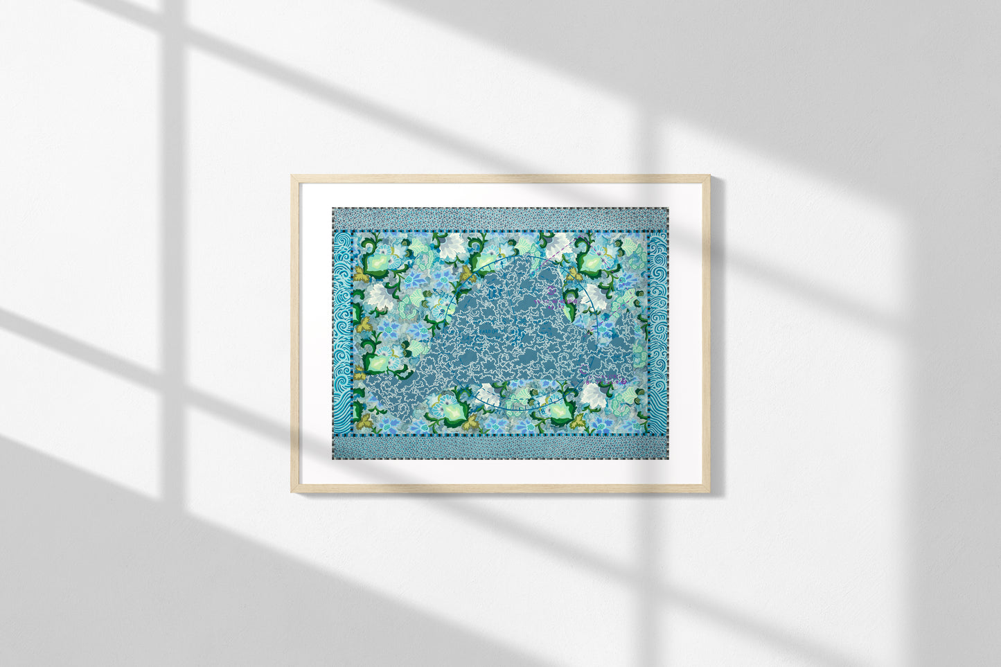 "Martha's Vineyard Map, Blue" giclée print