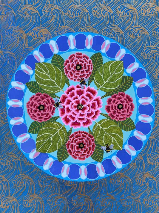 "Pollinating Beauty Mandala" giclée print