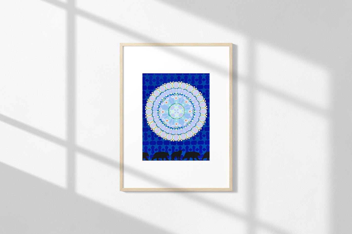 "Ursus Lunar Dreams Mandala" giclée print